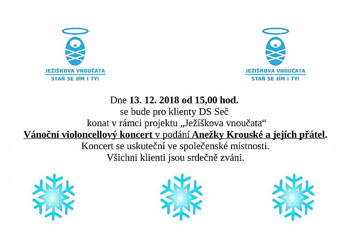 13.12.2018 se uskuteční violoncellový koncert Anežky Krouské
